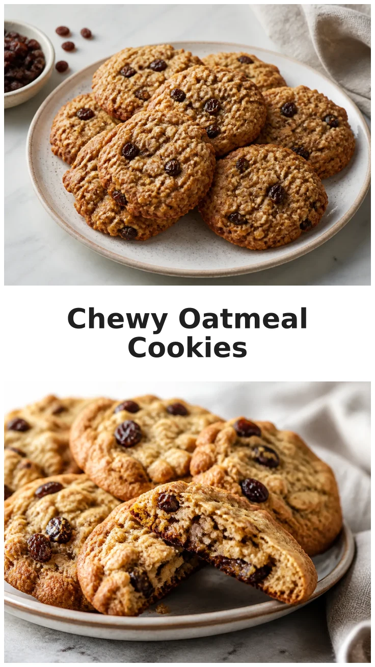 Soft Oatmeal Raisin Cookies with Chewy Centers Recipe Soft Oatmeal Raisin Cookies with Chewy Centers Recipe