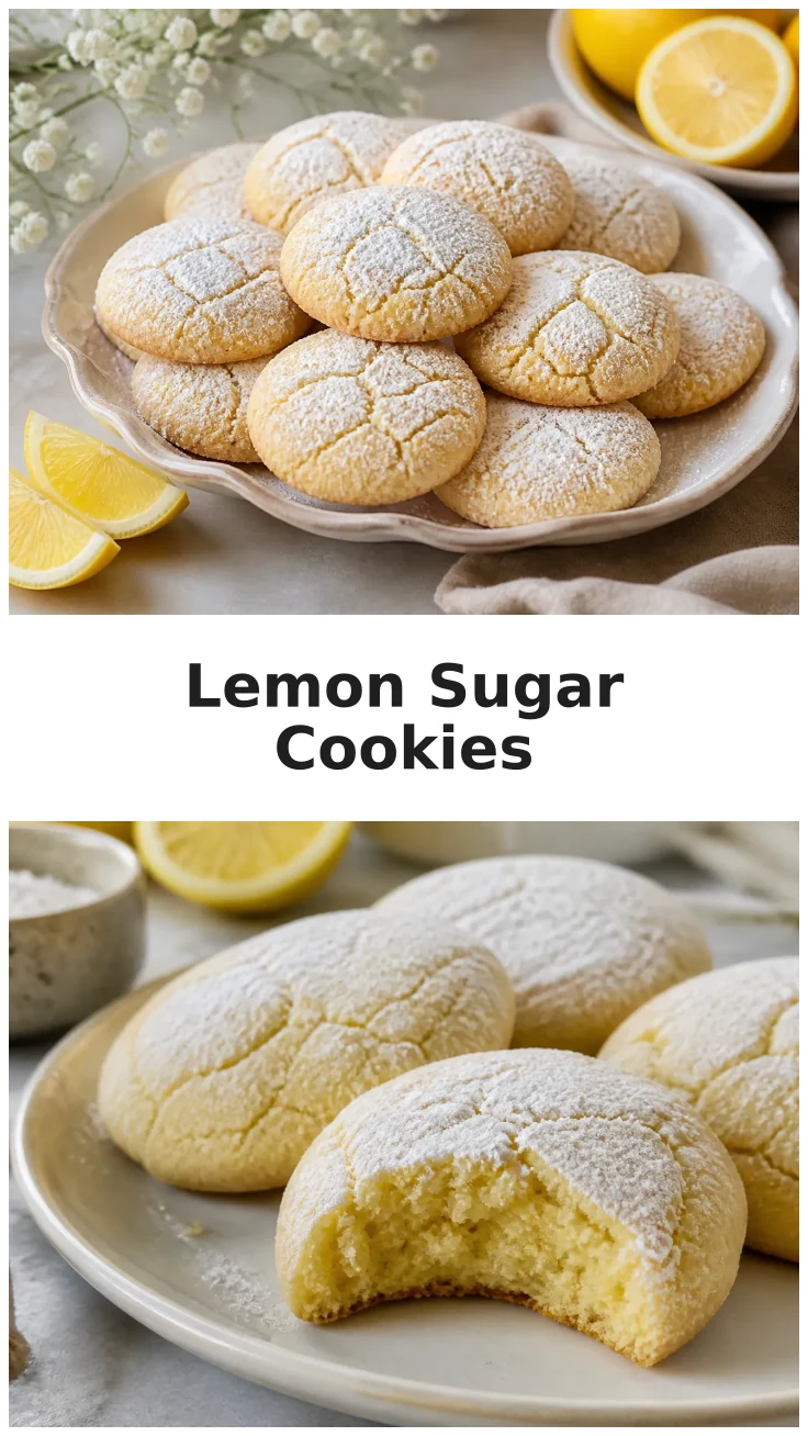 Soft Lemon Sugar Cookies Bursting with Fresh Citrus Flavor Soft Lemon Sugar Cookies Bursting with Fresh Citrus Flavor