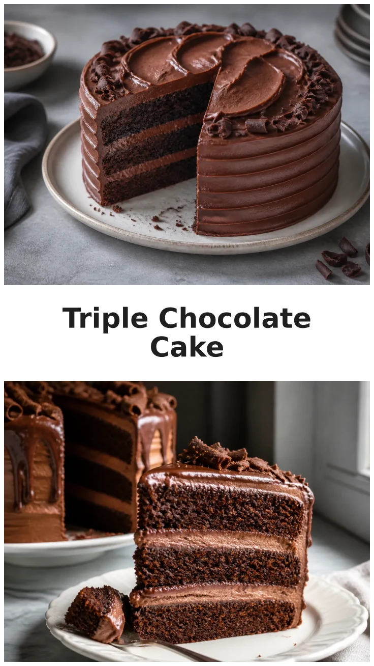 Moist Triple Chocolate Birthday Cake Recipe for Celebrations Moist Triple Chocolate Birthday Cake Recipe for Celebrations