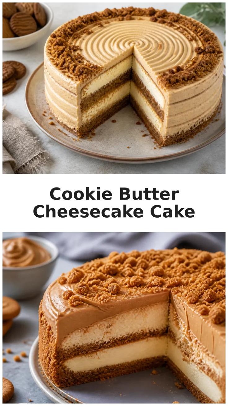 Rich Cookie Butter Cheesecake Cake Recipe for Sweet Celebrations Rich Cookie Butter Cheesecake Cake Recipe for Sweet Celebrations