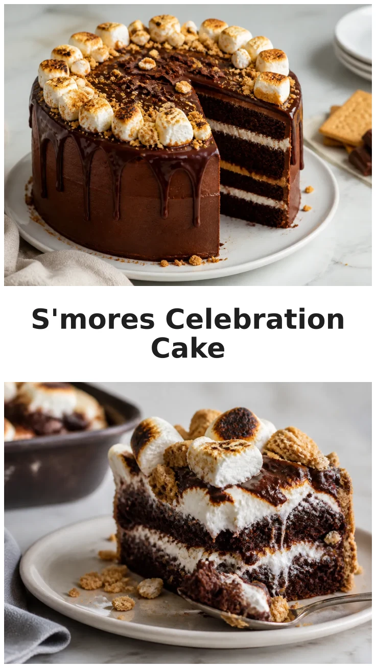 Rich S'mores Celebration Cake Recipe for Your Next Gathering Rich S'mores Celebration Cake Recipe for Your Next Gathering