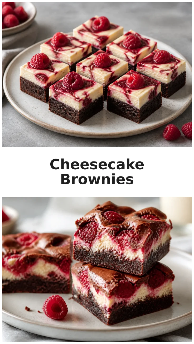 Rich White Chocolate Raspberry Cheesecake Brownies with Creamy Layers Rich White Chocolate Raspberry Cheesecake Brownies with Creamy Layers