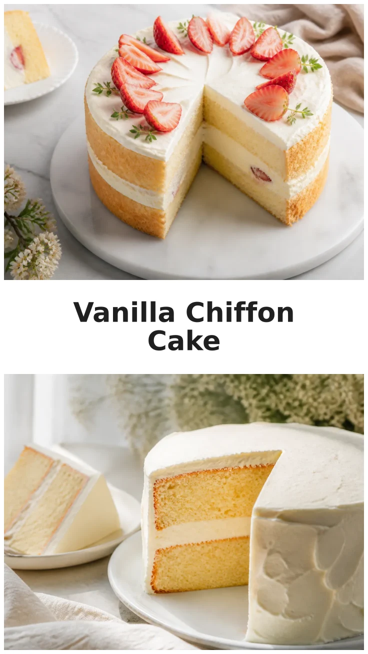 Fluffy Vanilla Chiffon Cake Recipe for Celebrations Fluffy Vanilla Chiffon Cake Recipe for Celebrations