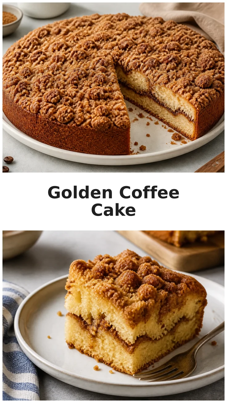 Delicious Golden Coffee Cake Recipe for Your Breakfast Table Delicious Golden Coffee Cake Recipe for Your Breakfast Table