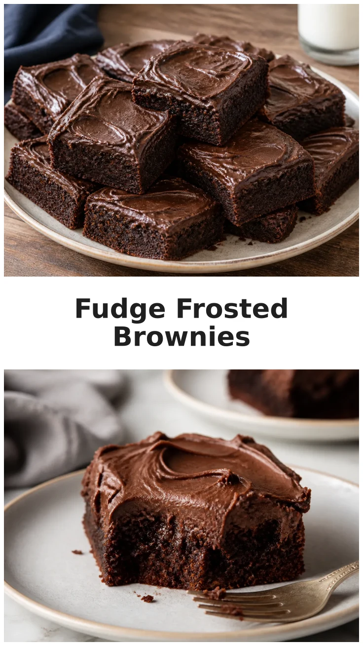 Rich Fudge Frosted Brownies That Delight Every Bite Rich Fudge Frosted Brownies That Delight Every Bite