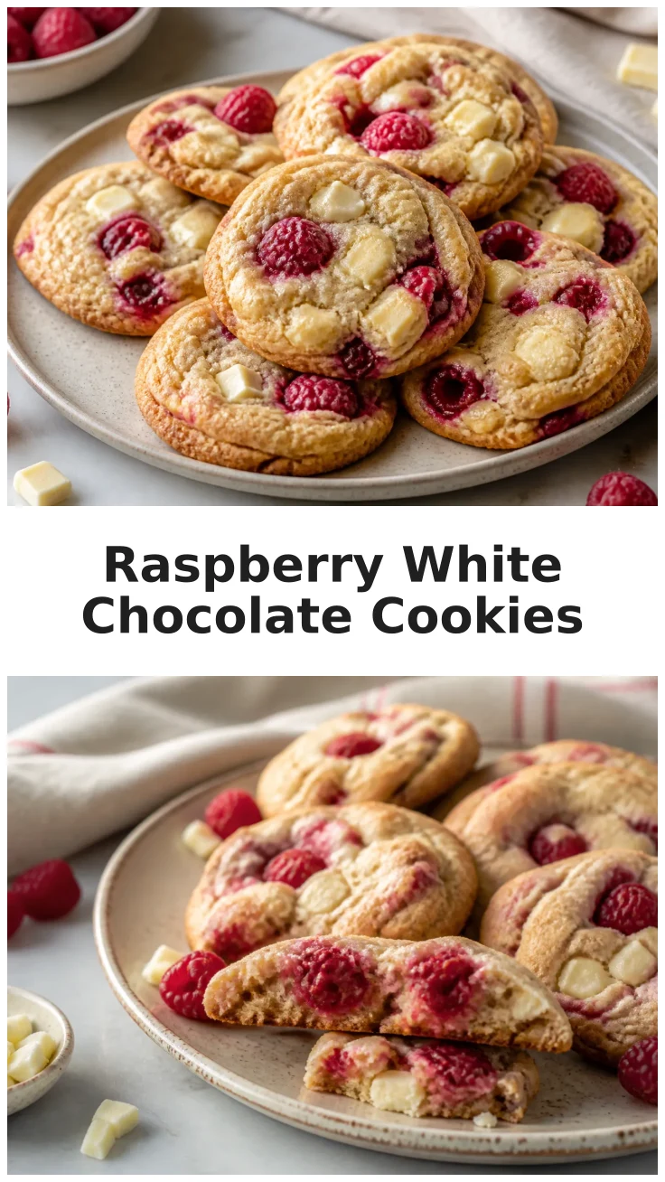 Delicious Raspberry White Chocolate Cookies Recipe Delicious Raspberry White Chocolate Cookies Recipe