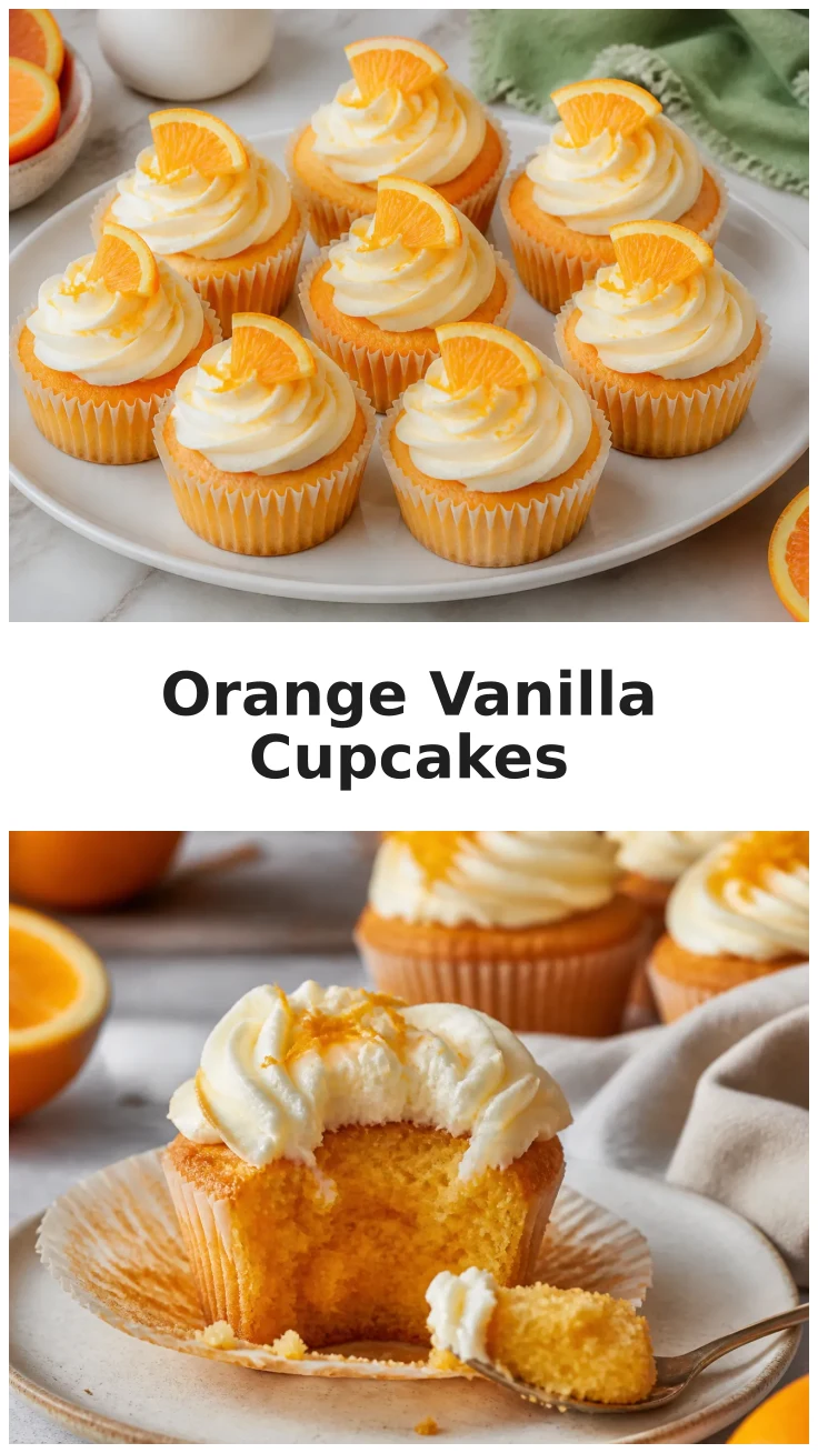 Delicious Fresh Orange Vanilla Cupcakes Recipe Delicious Fresh Orange Vanilla Cupcakes Recipe