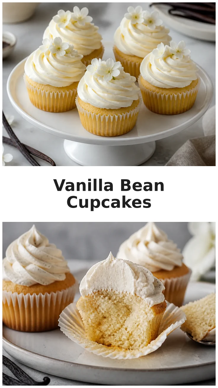 Fluffy Vanilla Bean Cupcakes for Every Celebration Fluffy Vanilla Bean Cupcakes for Every Celebration