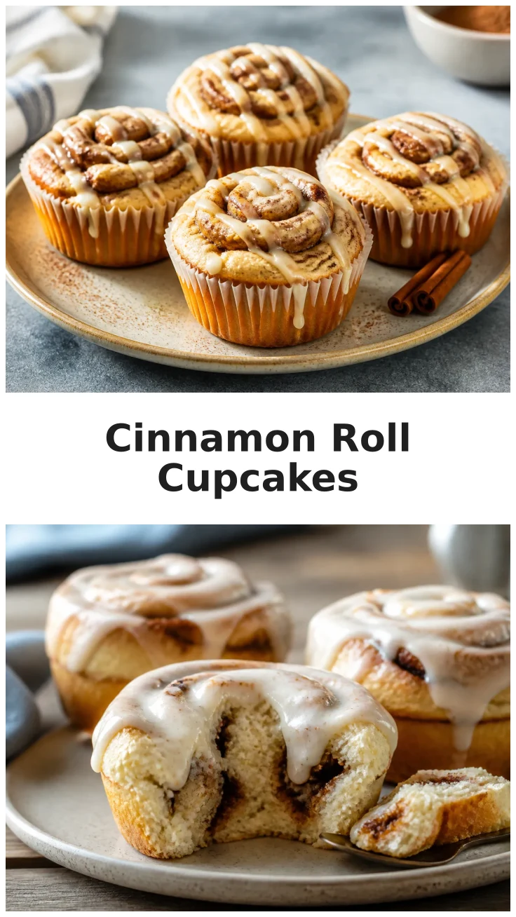 Soft Cinnamon Roll Cupcakes for a Cozy Treat