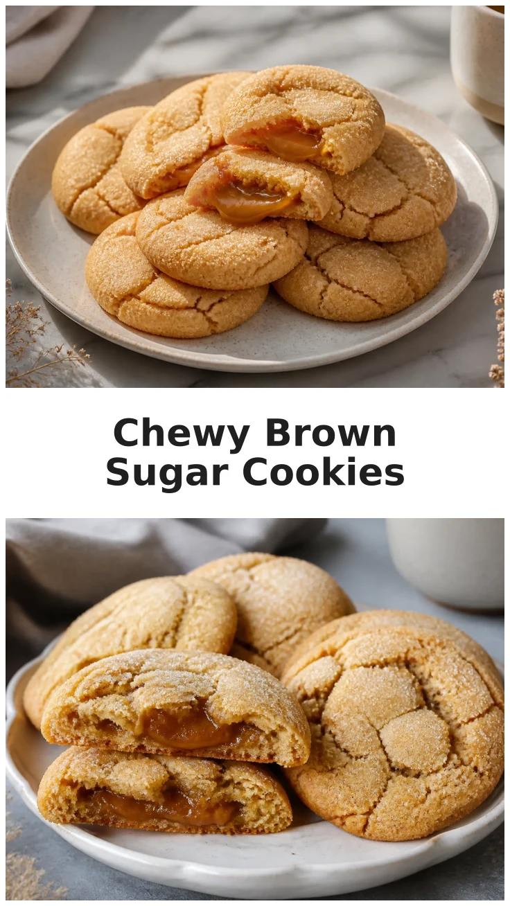 Gooey Chewy Brown Sugar Cookies with Golden Edges Recipe Gooey Chewy Brown Sugar Cookies with Golden Edges Recipe