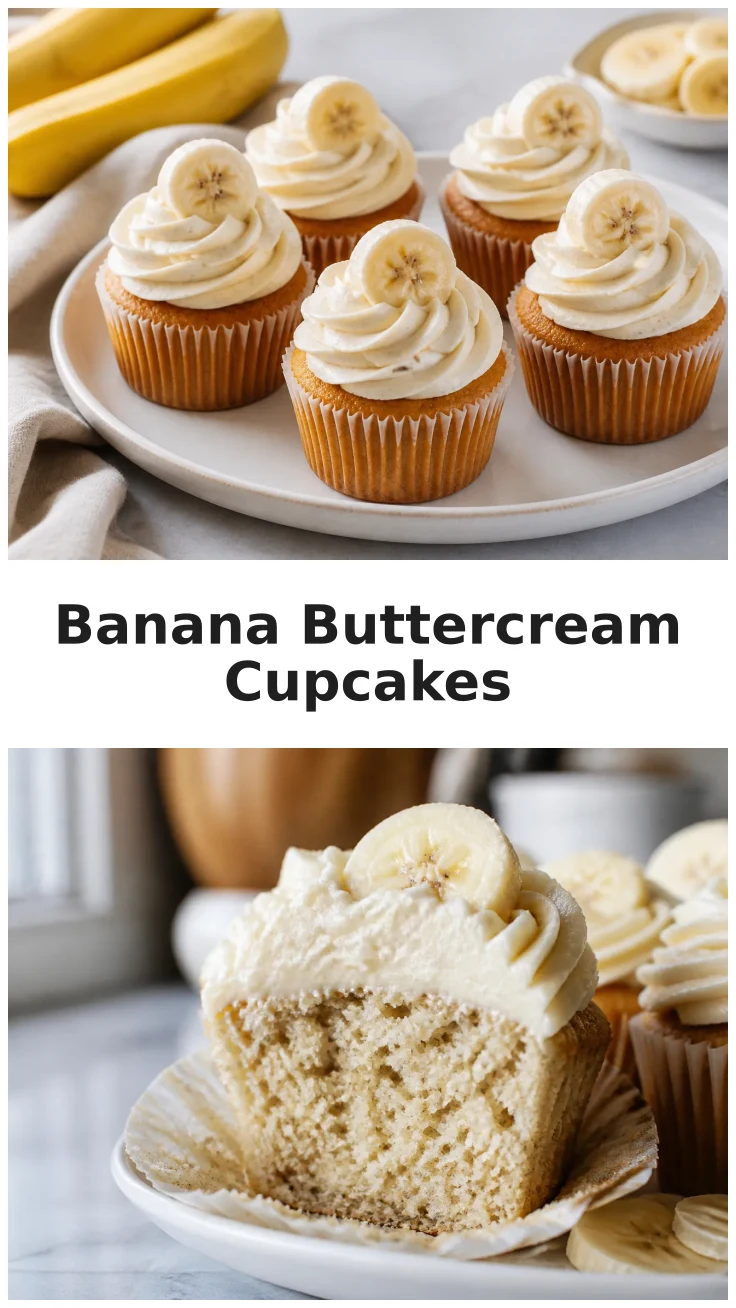Soft Banana Buttercream Cupcakes for Every Celebration Soft Banana Buttercream Cupcakes for Every Celebration
