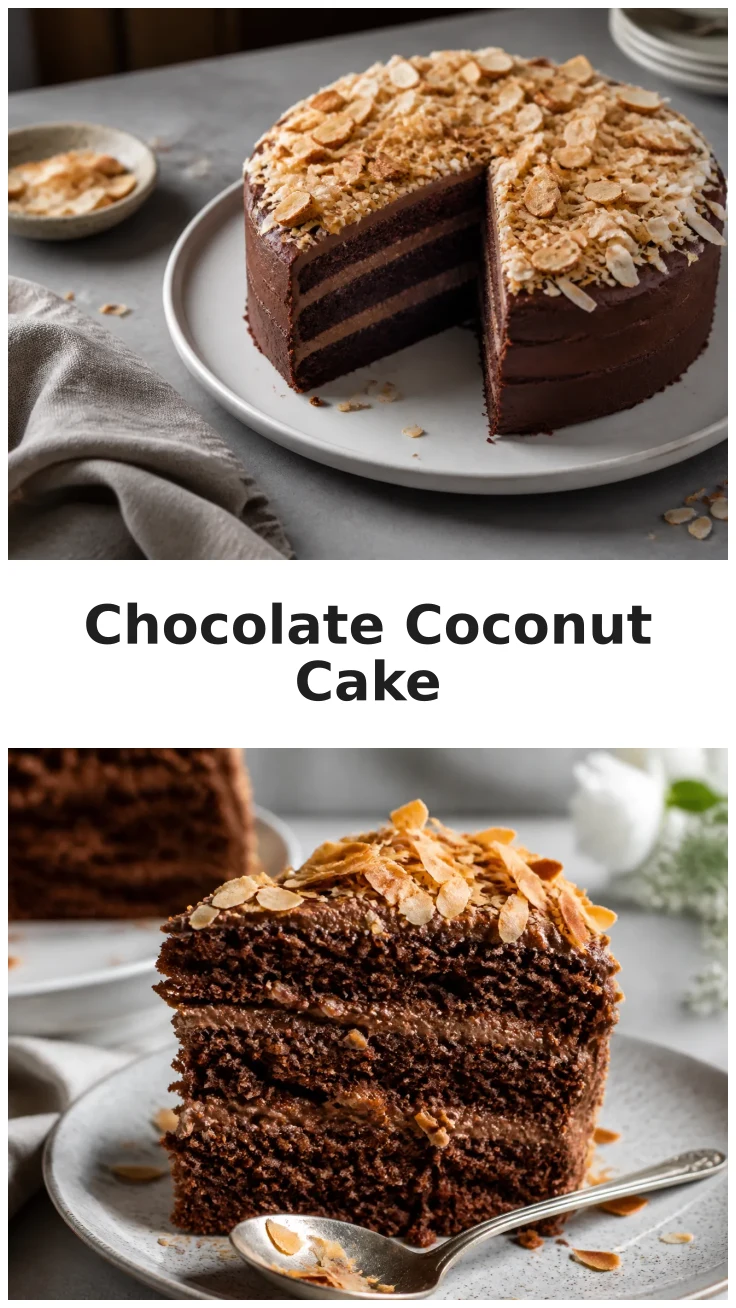 Decadent Chocolate Coconut Almond Cake for Celebrations Decadent Chocolate Coconut Almond Cake for Celebrations