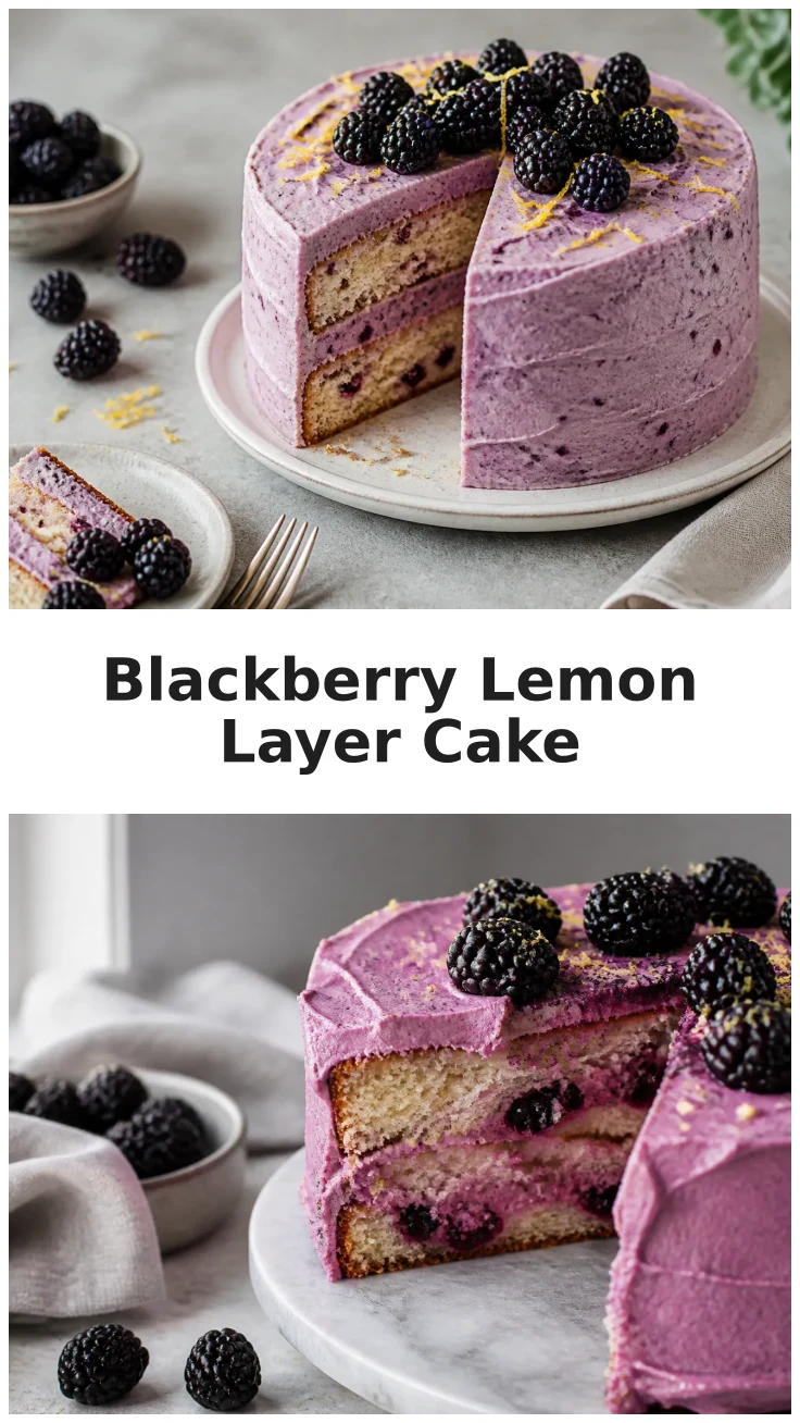 Fluffy Blackberry Lemon Layer Cake for Celebrations Fluffy Blackberry Lemon Layer Cake for Celebrations