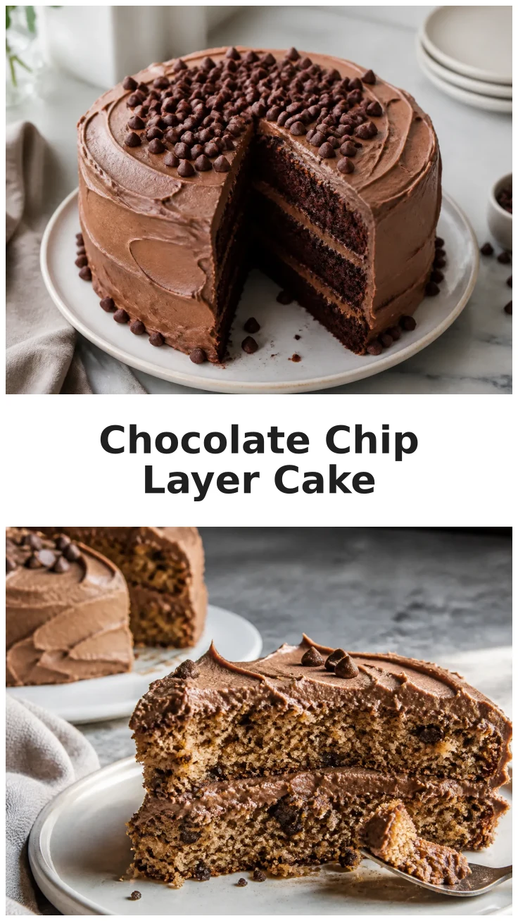 Fluffy Chocolate Chip Layer Cake for Celebrations Fluffy Chocolate Chip Layer Cake for Celebrations