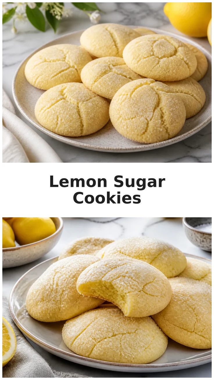 Fresh Soft Lemon Sugar Cookies for Spring Baking Fresh Soft Lemon Sugar Cookies for Spring Baking