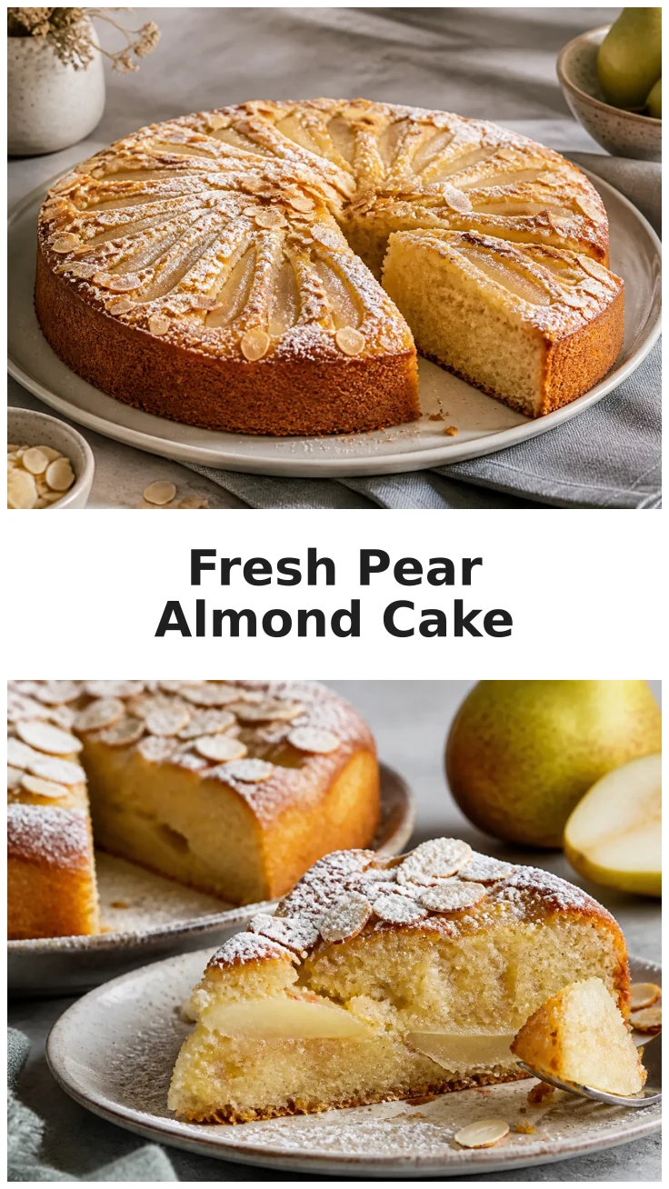 Delicious Fresh Pear Almond Cake Recipe for Every Occasion