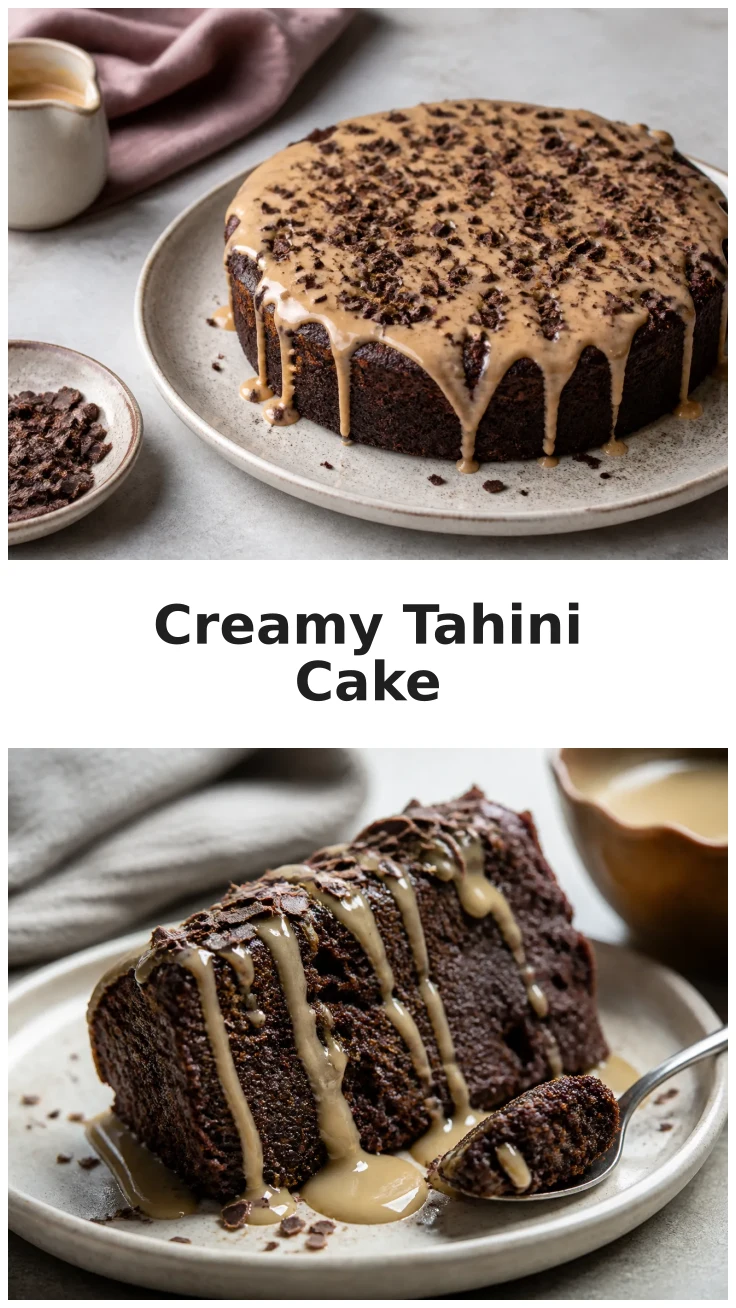 Indulge in Creamy Tahini Chocolate Cake Recipe Indulge in Creamy Tahini Chocolate Cake Recipe