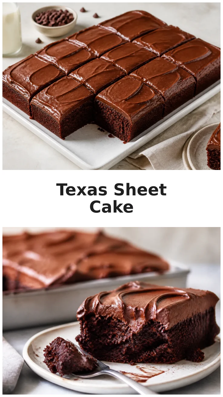 Rich Texas Sheet Cake Recipe for Chocolate Lovers Rich Texas Sheet Cake Recipe for Chocolate Lovers