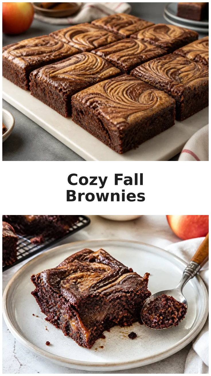 Delicious Apple Butter Brownies with Cozy Fall Swirl Delicious Apple Butter Brownies with Cozy Fall Swirl
