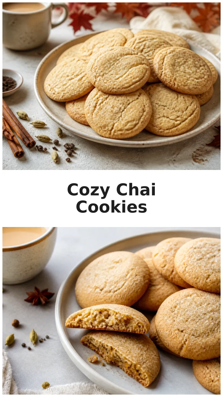 Chai Sugar Cookies with Cozy Fall Spices Recipe Chai Sugar Cookies with Cozy Fall Spices Recipe