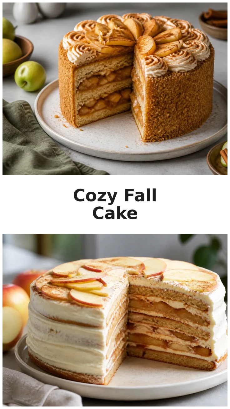 Apple Pie Cake with Cozy Fall Filling Recipe
