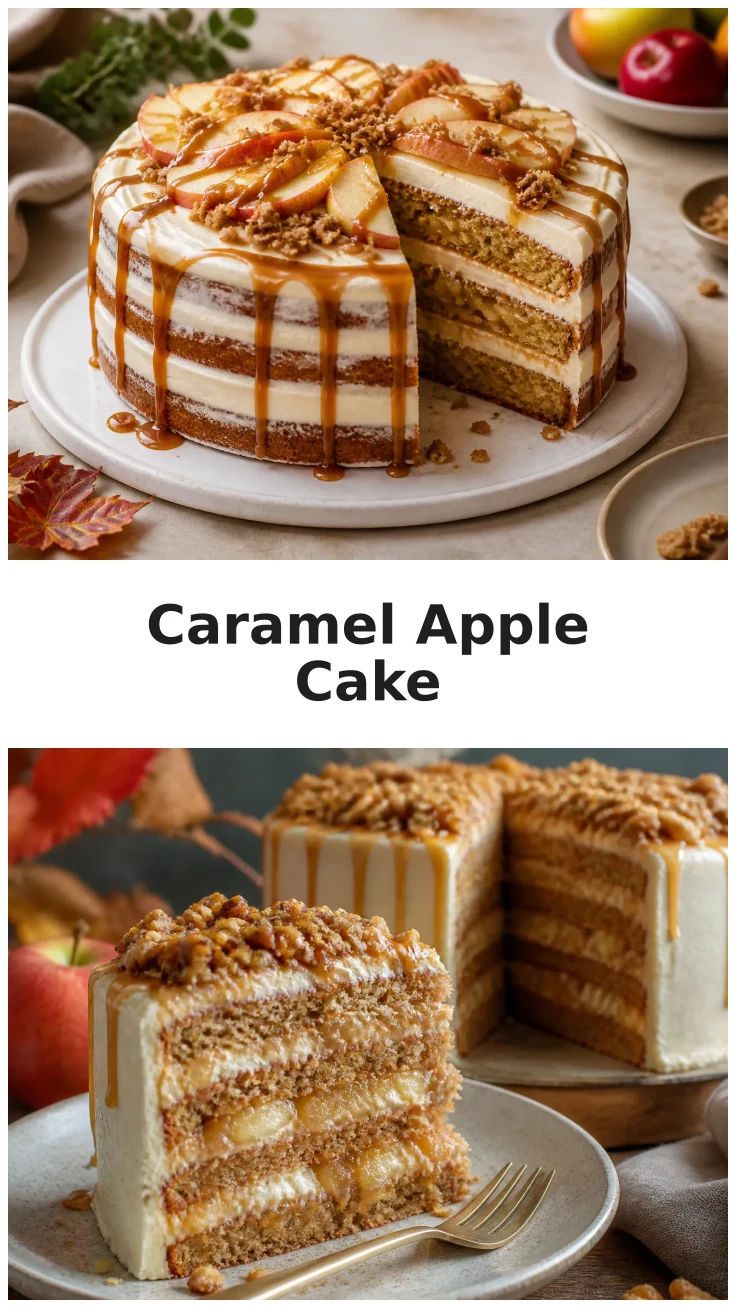 Delicious Caramel Apple Cake for Fall Celebrations Delicious Caramel Apple Cake for Fall Celebrations