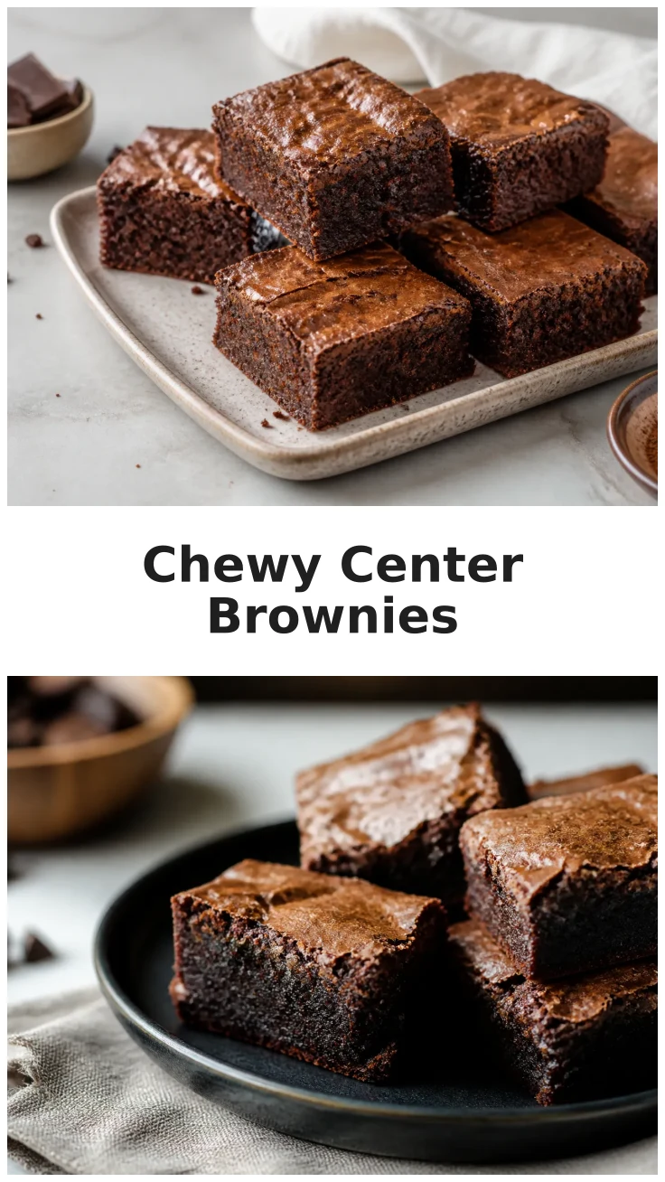 Small Batch Brownies with a Chewy Center Recipe Small Batch Brownies with a Chewy Center Recipe