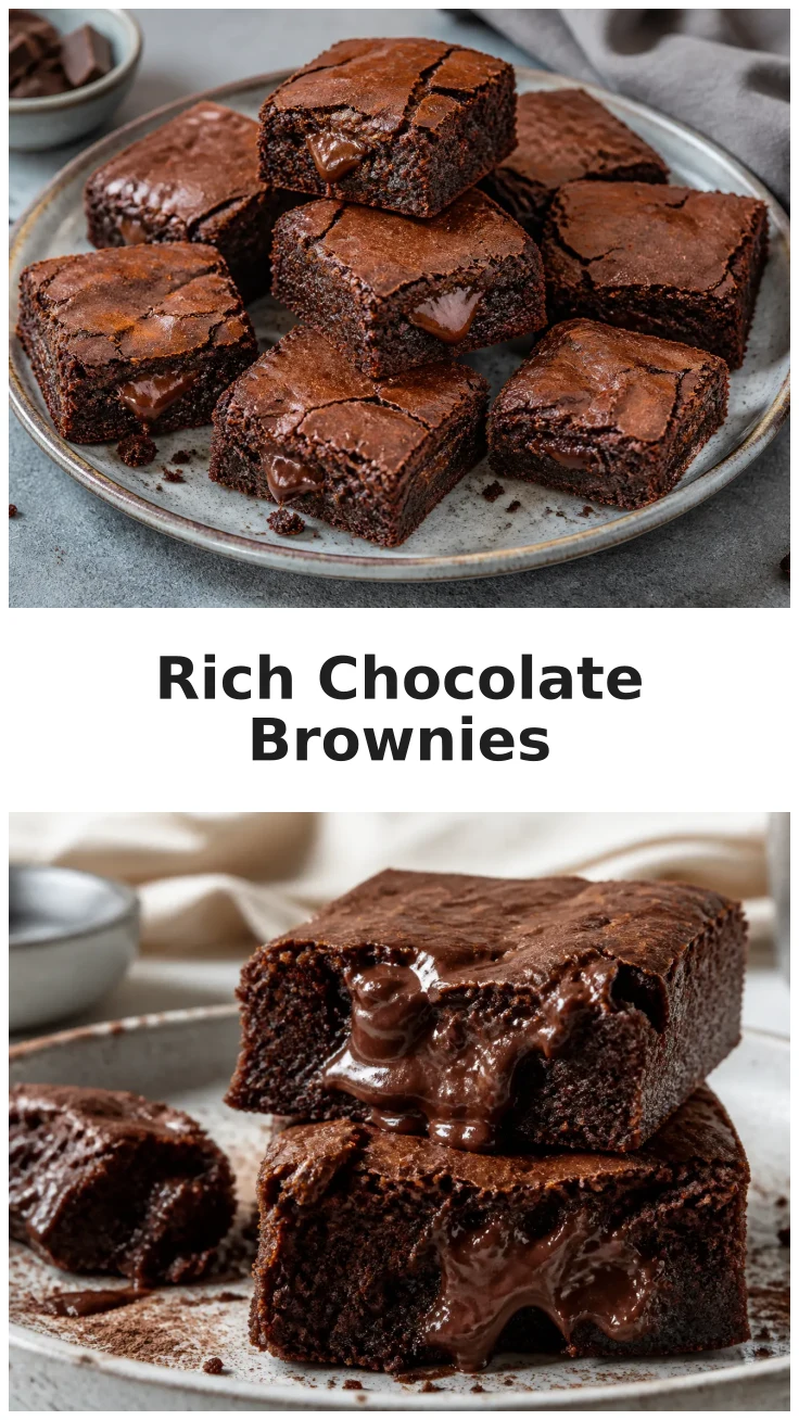 Cocoa Powder Brownies with a Rich Chocolate Center Recipe Cocoa Powder Brownies with a Rich Chocolate Center Recipe
