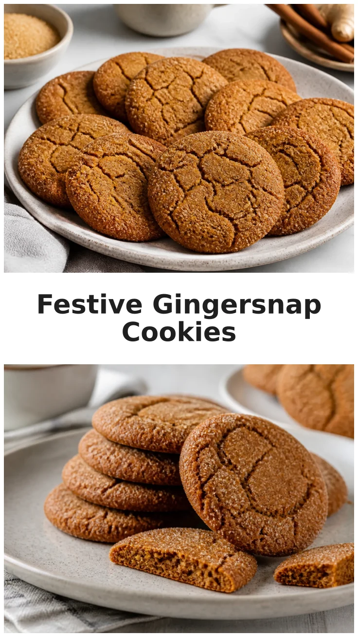 Gingersnap Cookies with a Crisp Holiday Bite Recipe Gingersnap Cookies with a Crisp Holiday Bite Recipe