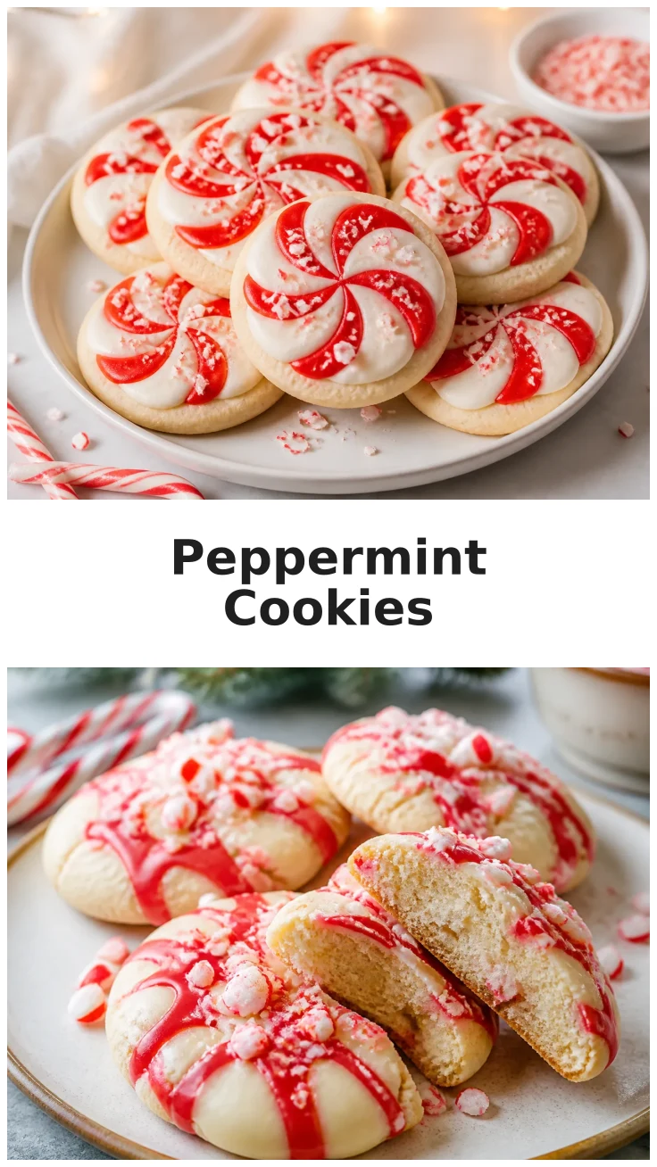 Festive Peppermint Cookies for the Holidays Festive Peppermint Cookies for the Holidays