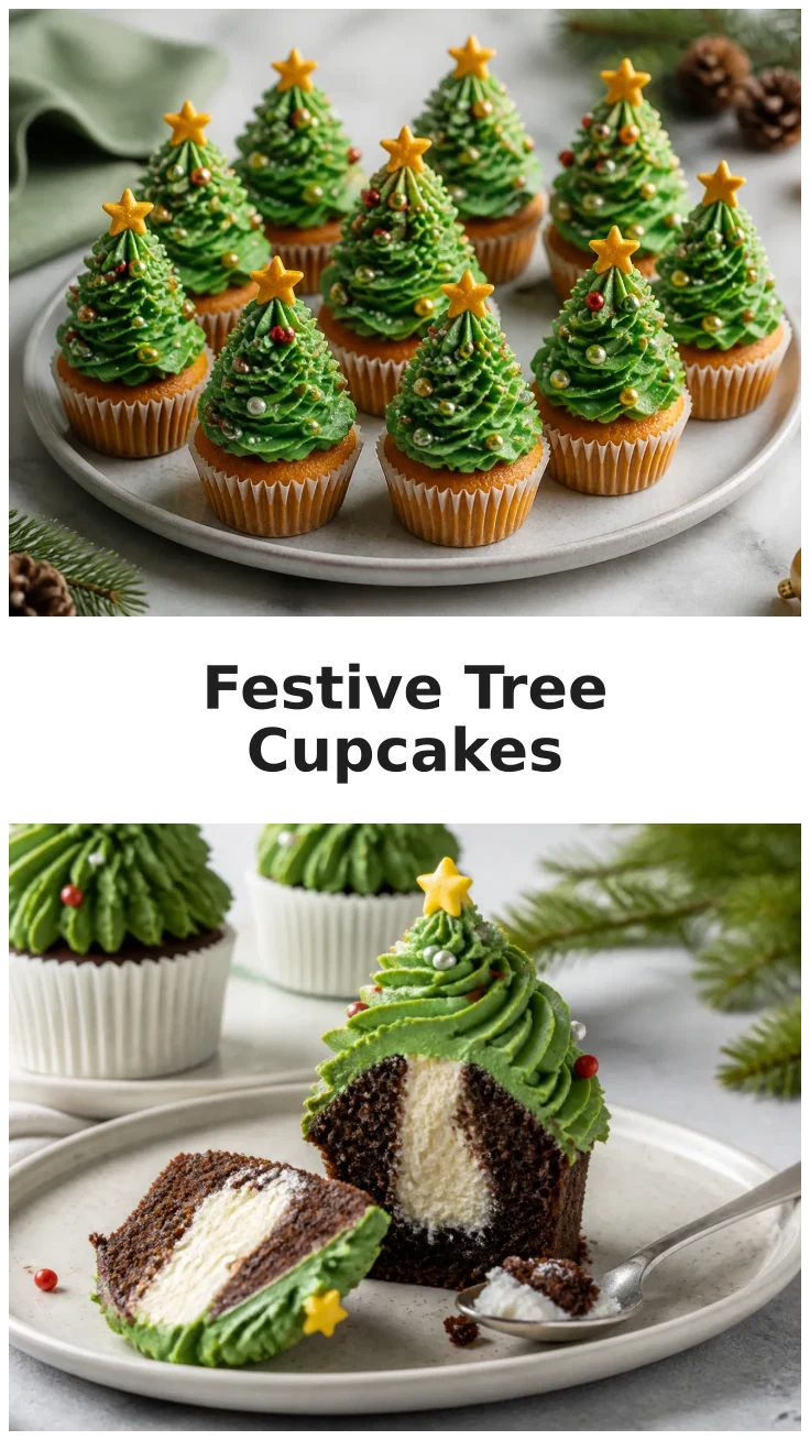 Colorful Christmas Tree Cupcakes for Holiday Celebrations Colorful Christmas Tree Cupcakes for Holiday Celebrations