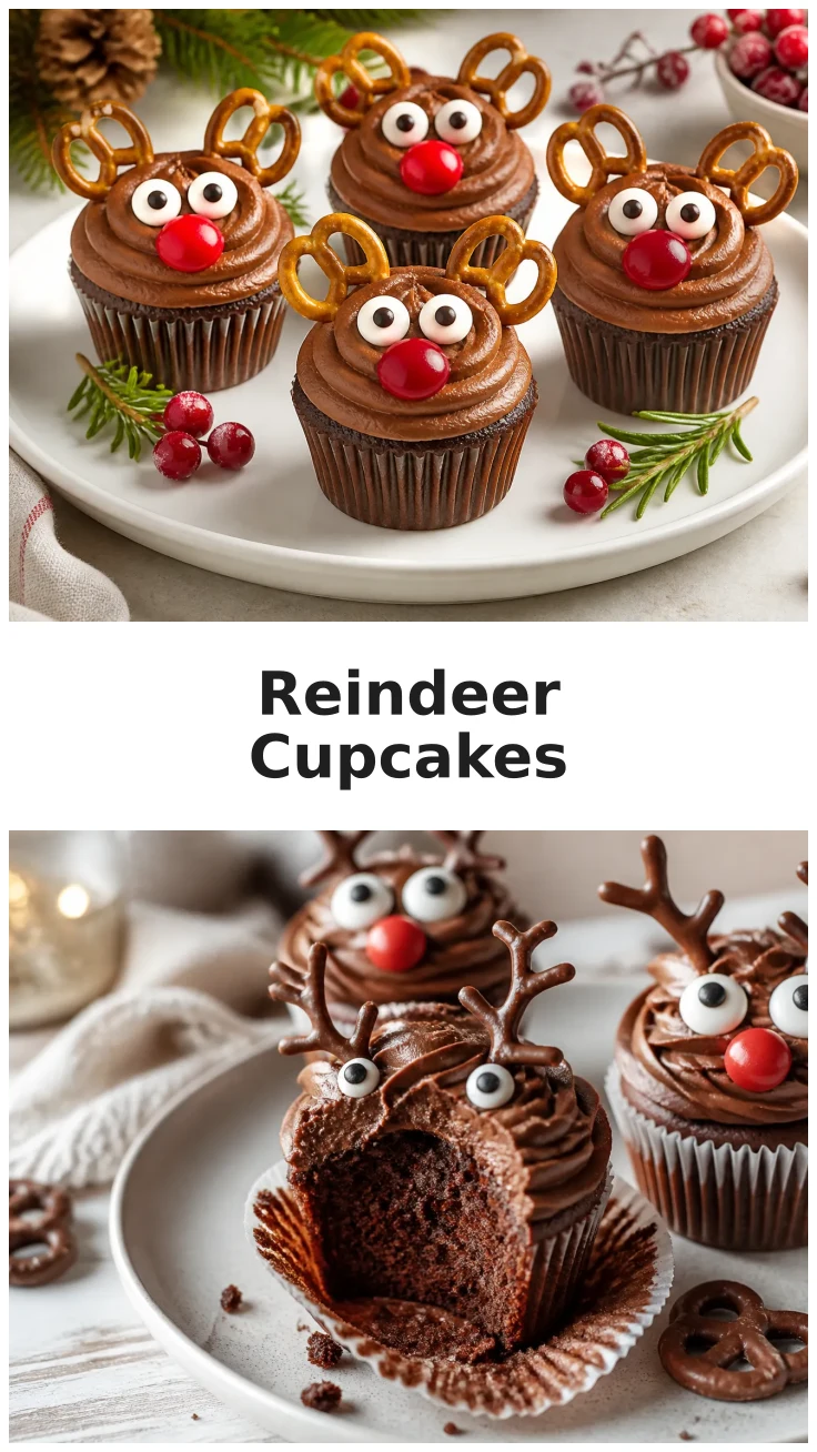 Colorful Reindeer Cupcakes for Your Christmas Parties Colorful Reindeer Cupcakes for Your Christmas Parties
