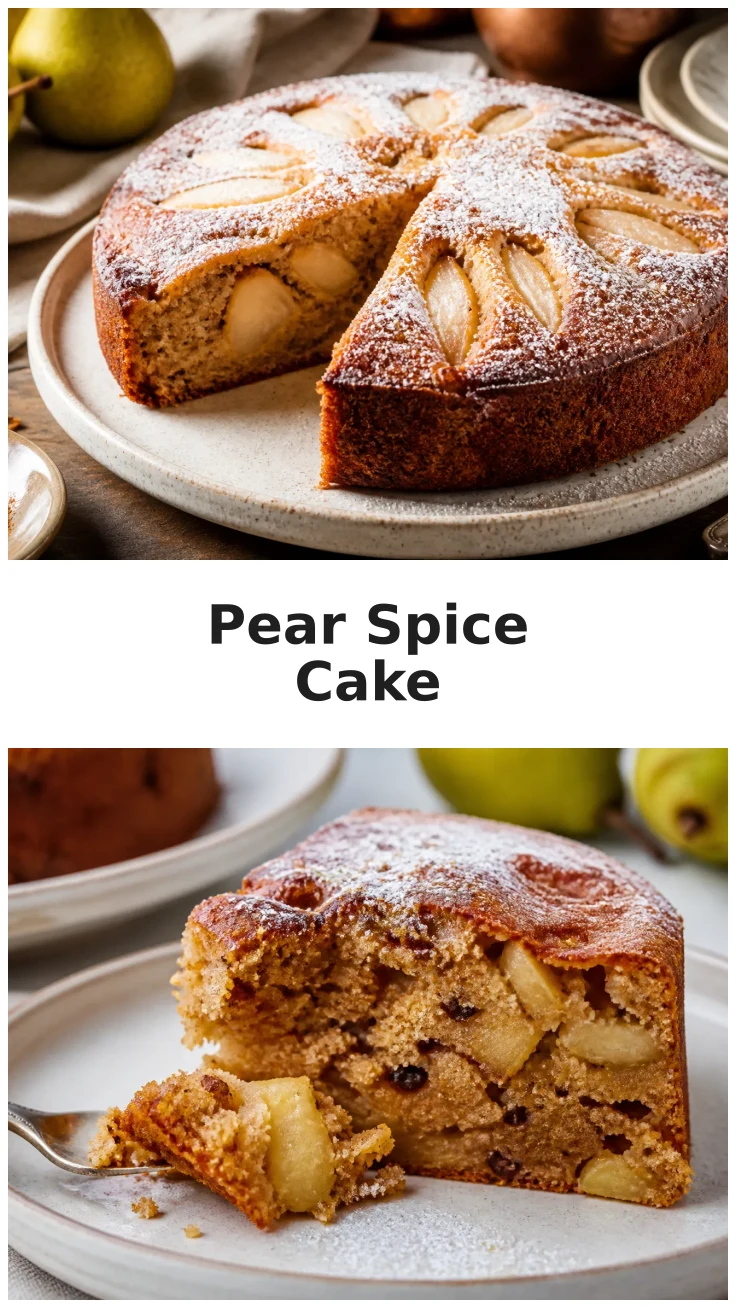 Delightful Pear Spice Cake with Cozy Fall Flavors Delightful Pear Spice Cake with Cozy Fall Flavors