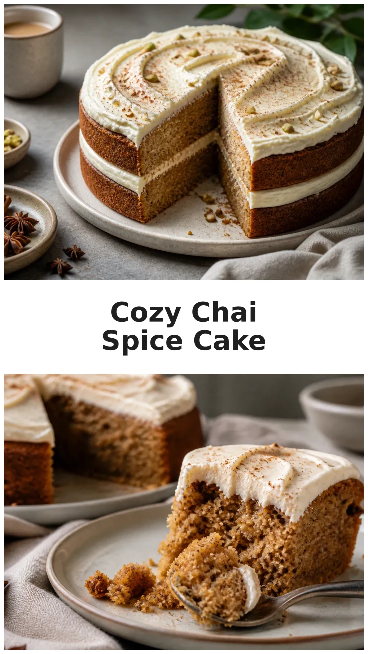 Chai Spice Cake with Cozy Autumn Spices Recipe