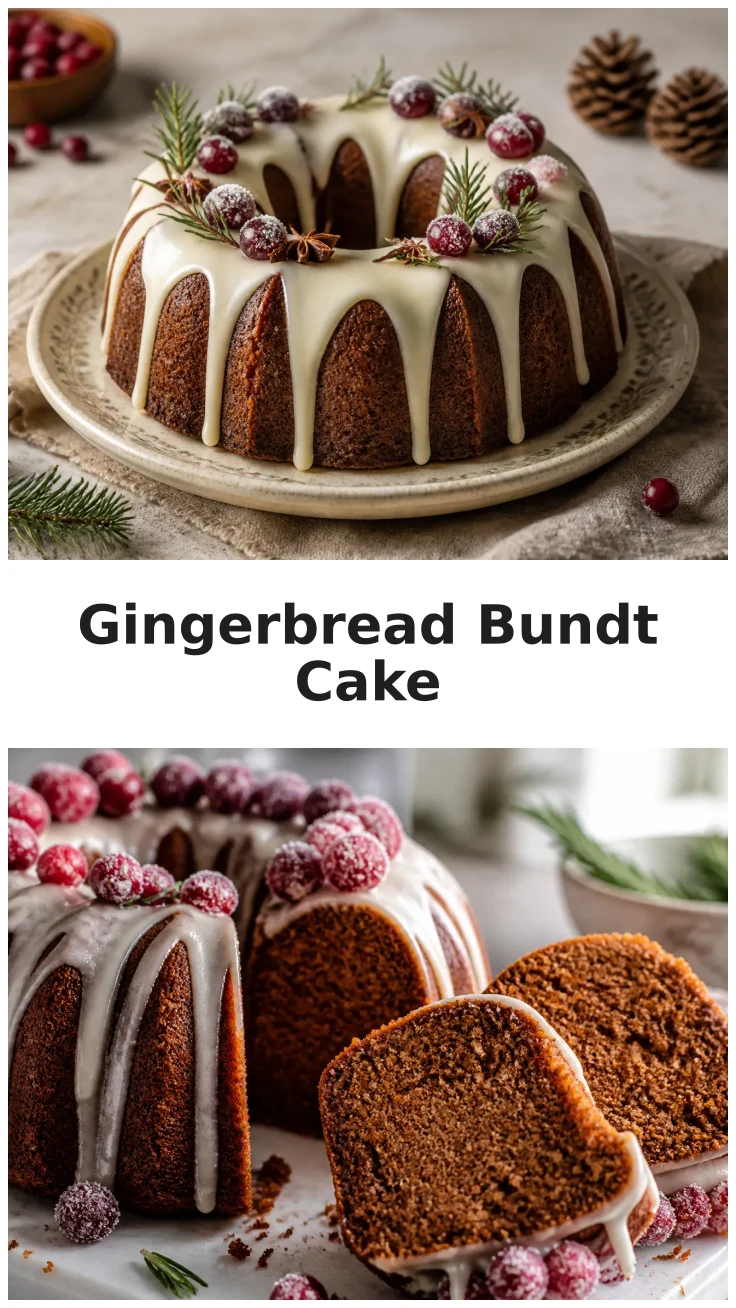 Gingerbread Bundt Cake with Cozy Christmas Spices Gingerbread Bundt Cake with Cozy Christmas Spices