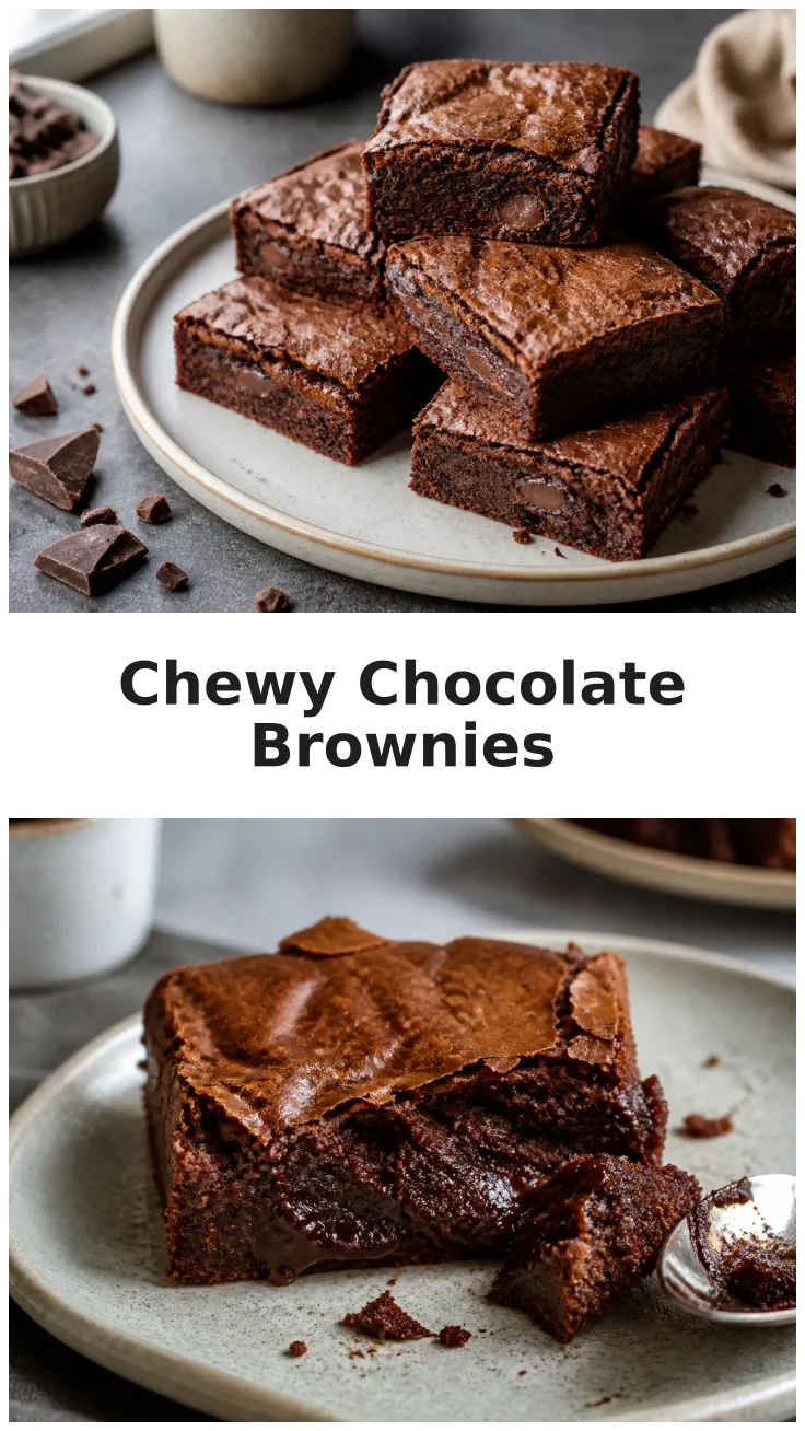 Chewy Brownies with a Rich Chocolate Center Recipe