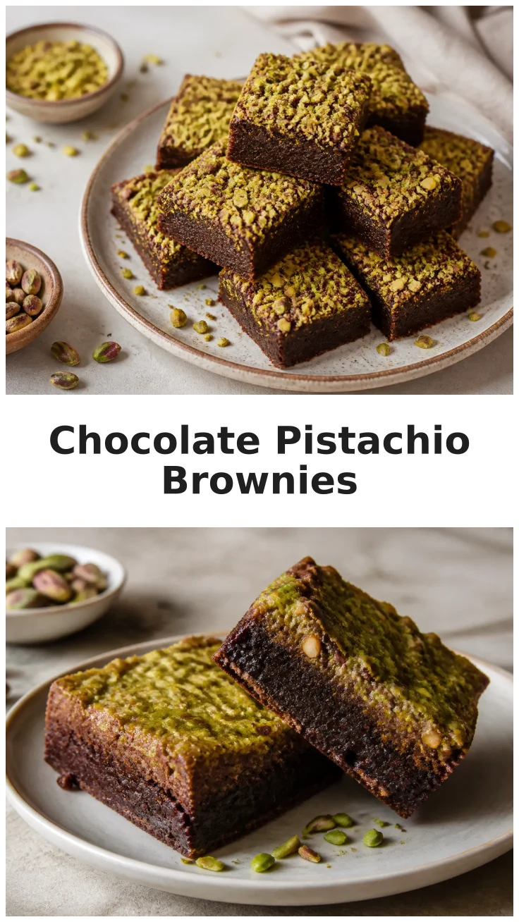 Dubai Chocolate Brownies with Crispy Pistachio Layer Recipe Dubai Chocolate Brownies with Crispy Pistachio Layer Recipe