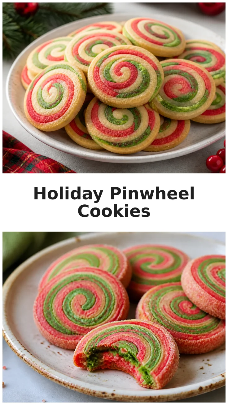 Colorful Christmas Pinwheel Cookies for Holiday Gifting