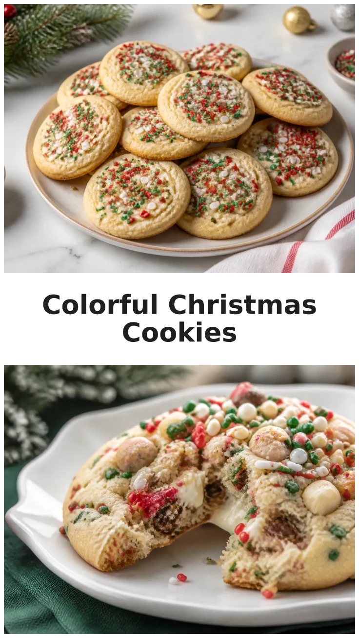 Colorful Christmas Sprinkle Cookies for Family Baking Fun Colorful Christmas Sprinkle Cookies for Family Baking Fun