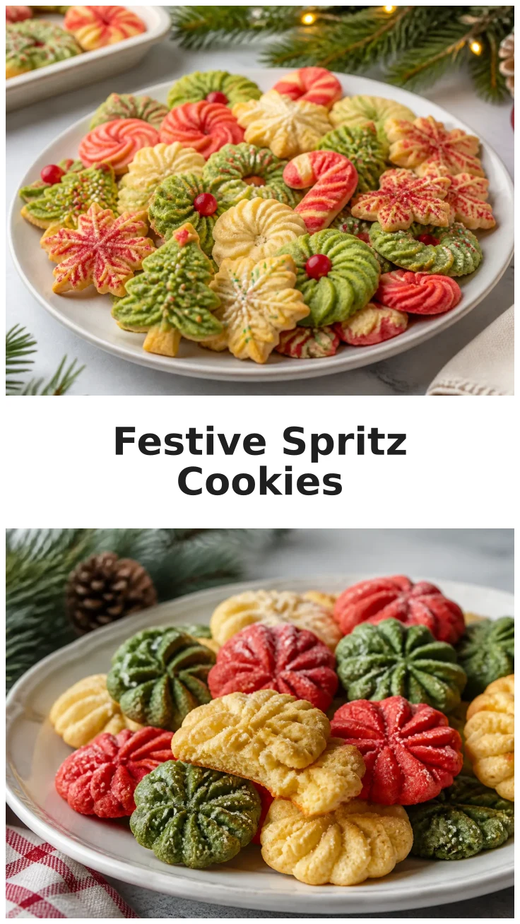 Spritz Cookies with a Festive Christmas Finish Recipe Spritz Cookies with a Festive Christmas Finish Recipe