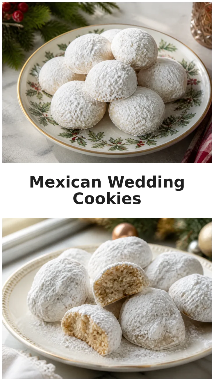 Mexican Wedding Cookies with Soft Powdered Sugar Finish Recipe Mexican Wedding Cookies with Soft Powdered Sugar Finish Recipe