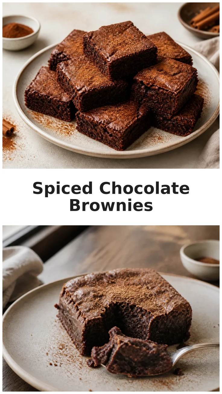 Mexican Hot Chocolate Brownies with Cozy Spices Recipe