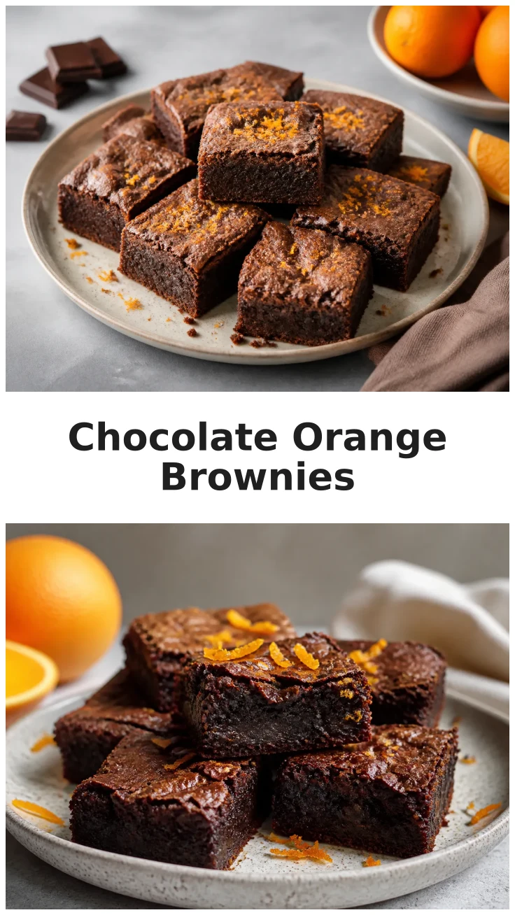 Orange Chocolate Brownies with a Rich Citrus Twist Recipe