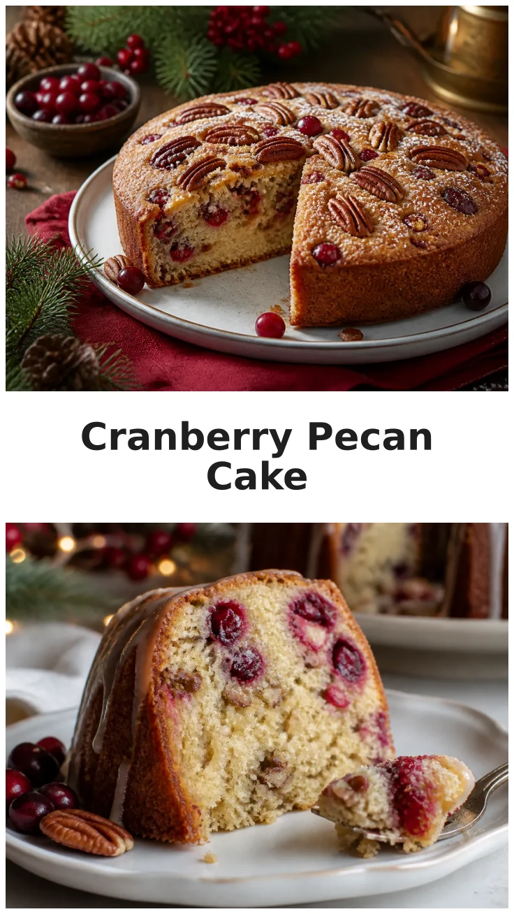 Cranberry Pecan Cake with Cozy Holiday Flavor Recipe Cranberry Pecan Cake with Cozy Holiday Flavor Recipe