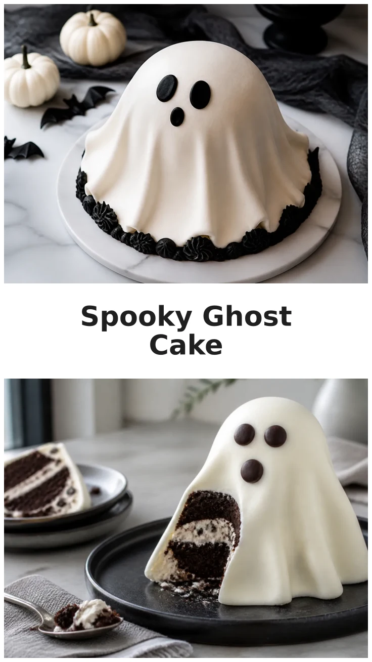 Create a Fun Ghost Cake for Halloween Celebrations