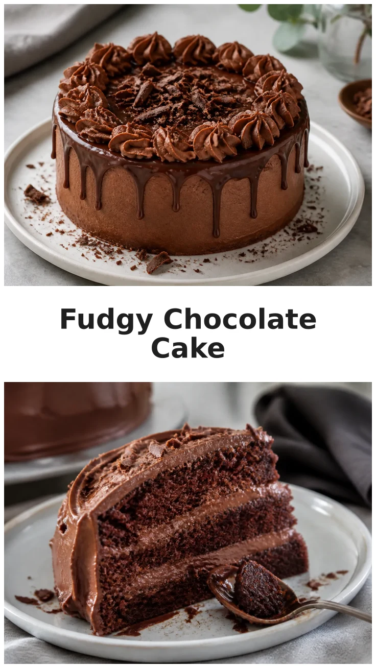 Six-Inch Chocolate Cake with Rich Fudgy Finish Recipe Six-Inch Chocolate Cake with Rich Fudgy Finish Recipe