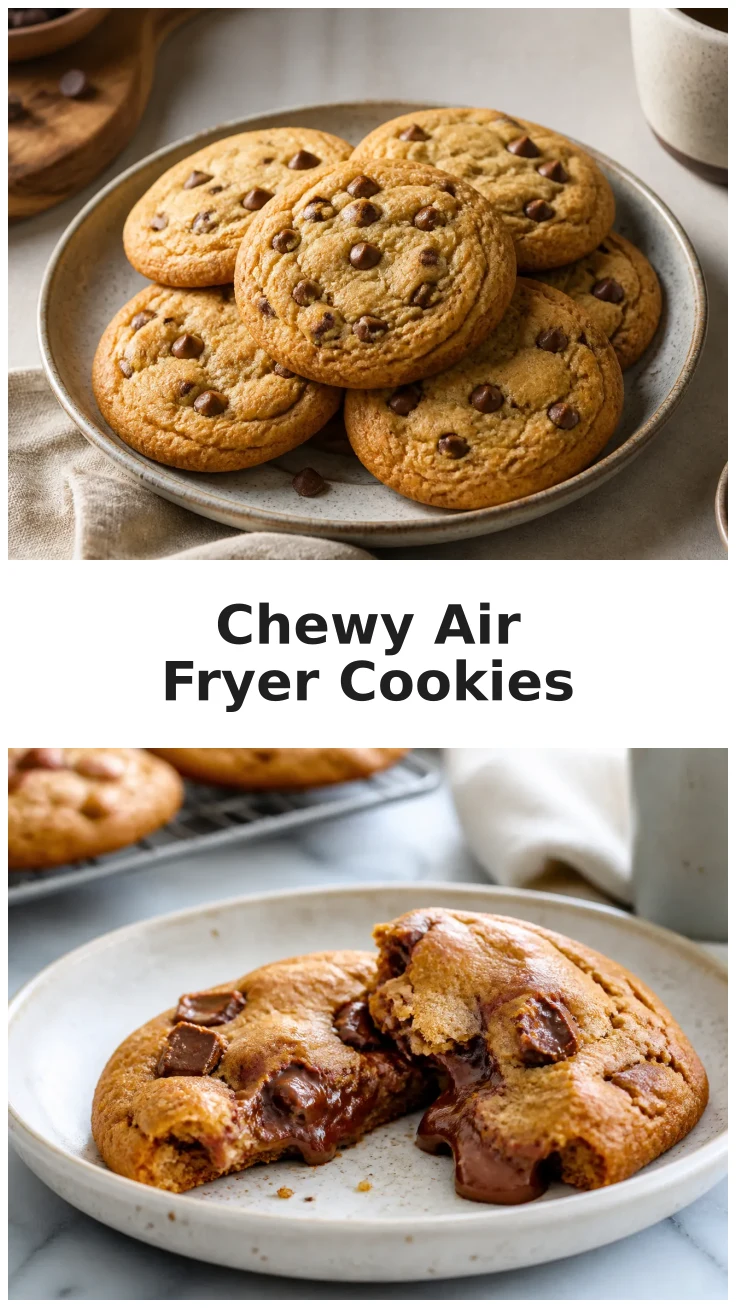 Air Fryer Cookies with a Golden Chewy Center Recipe Air Fryer Cookies with a Golden Chewy Center Recipe