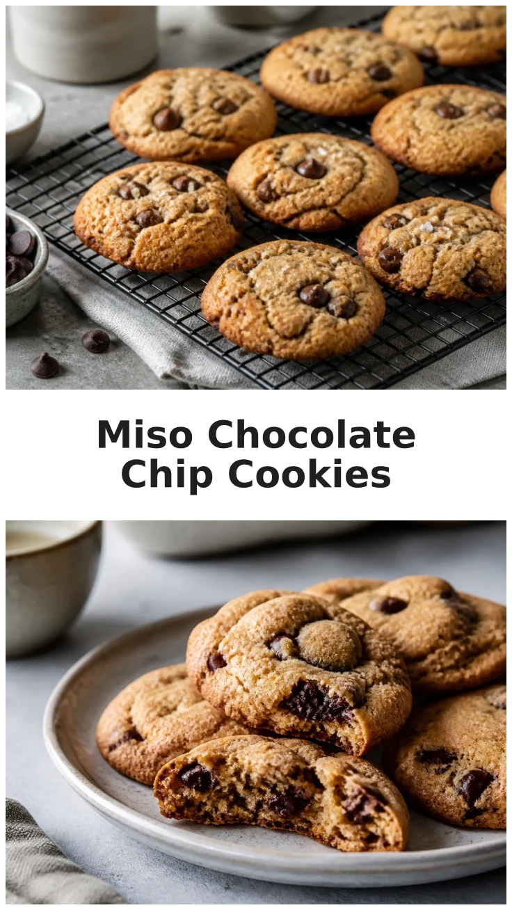 Miso Chocolate Chip Cookies with a Sweet-Salty Twist Miso Chocolate Chip Cookies with a Sweet-Salty Twist